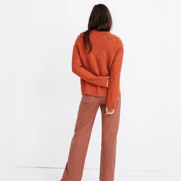 NWT Madewell Zigzag Bobble Cardigan Sweater S Org. $135 - Picture 3 of 6